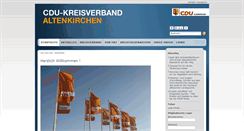 Desktop Screenshot of cdu-kreisverband-altenkirchen.de