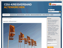 Tablet Screenshot of cdu-kreisverband-altenkirchen.de